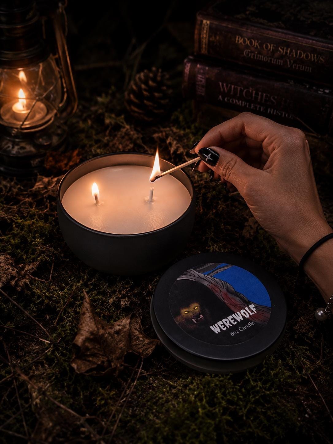 Werewolf Candle - 6oz Candle - Scary Candle - Halloween Candle - Werewolf Gifts - Werewolf Lover