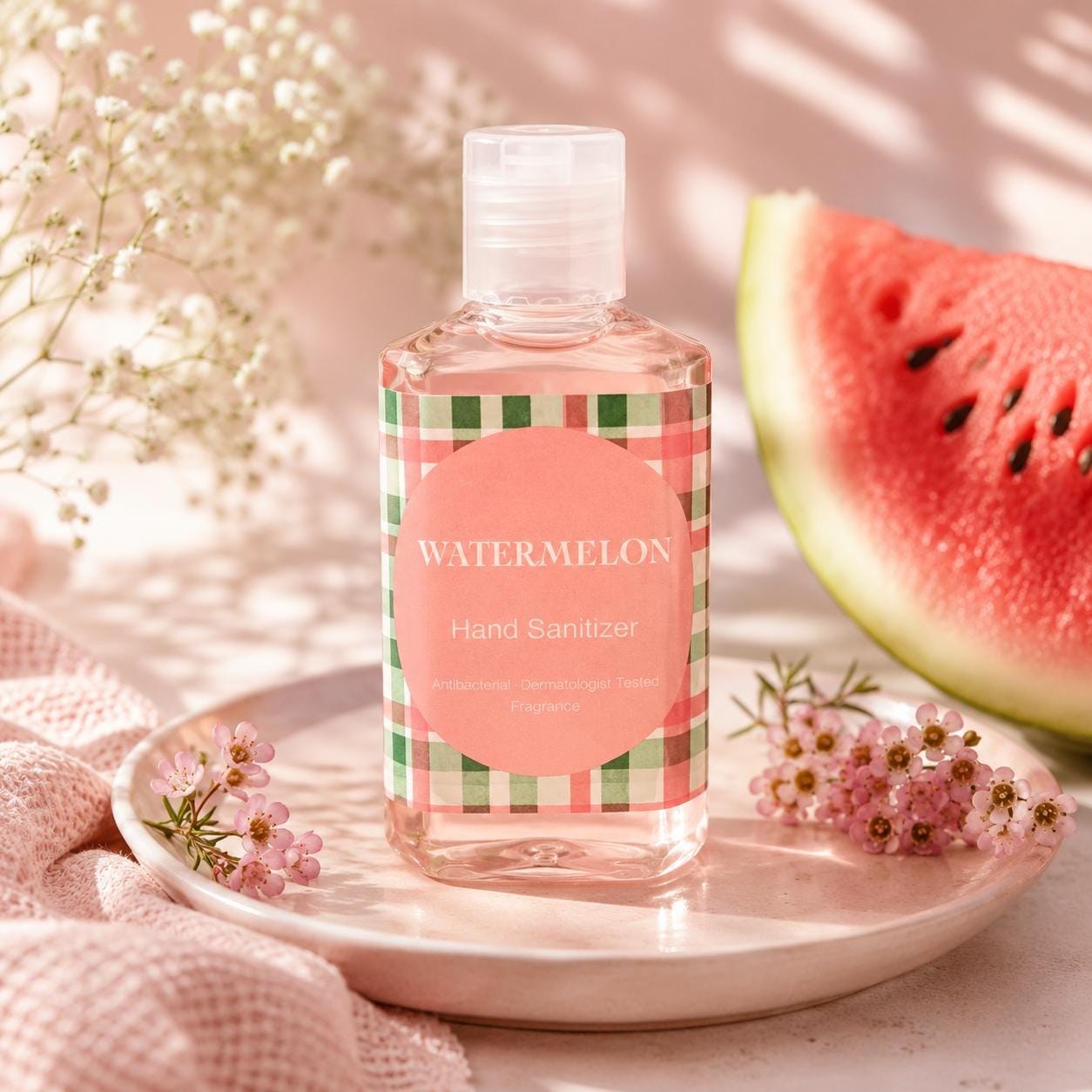 Watermelon Hand Sanitizer - Watermelon Scented - Watermelon Gifts, handmade by Forevershine Gifts