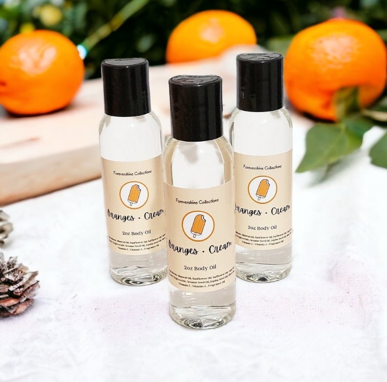 Dreamsicle Scented Body Oil: Orange and Cream Moisturizer