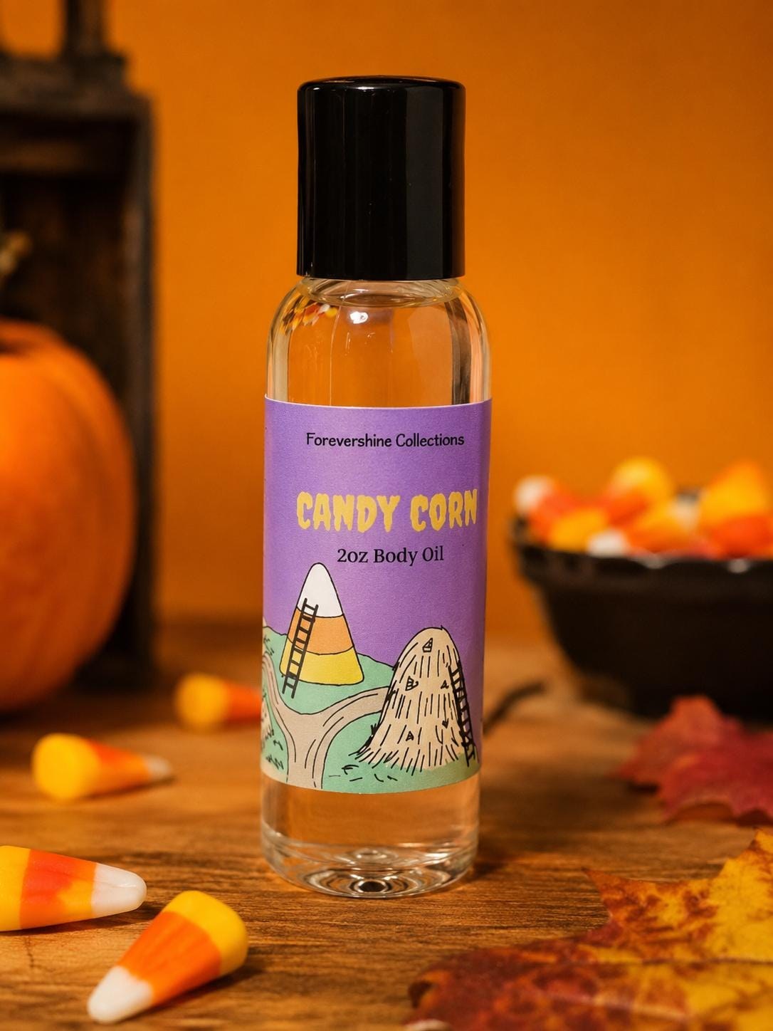 Candy Corn Scented Body Oil: Moisturizing Shower & Bath Oil