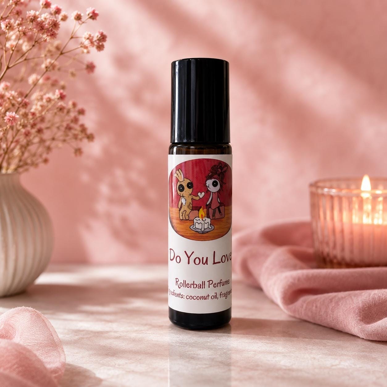 Love Potion Roll On Perfume: Fruity Peach & Coconut Scent