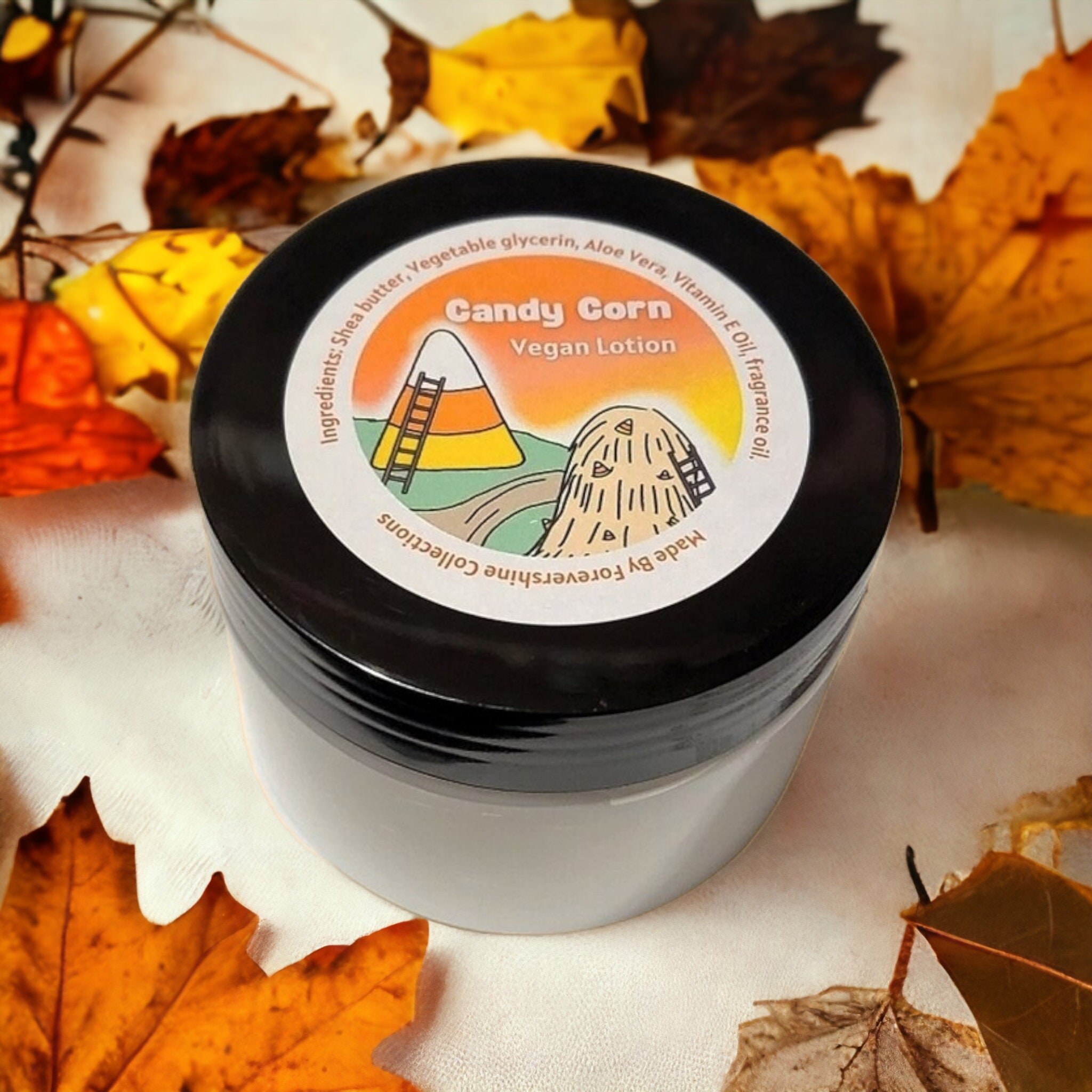 Candy Corn Scented Vegan Lotion - Handmade 4oz