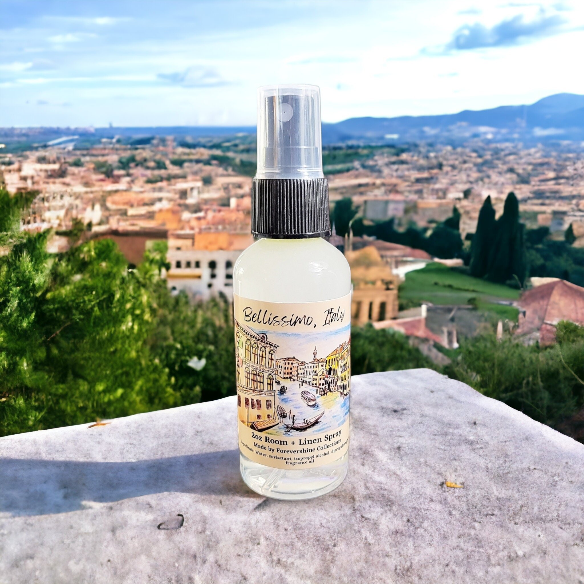 Bellissimo Italy Room Spray: Citrus & Greenery Scent - 2oz