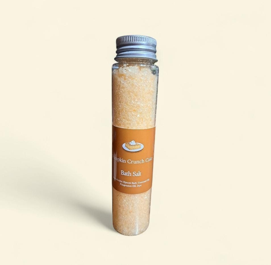 Pumpkin Crunch Bath Salts - Pumpkin Scented - Fall Bath Salts