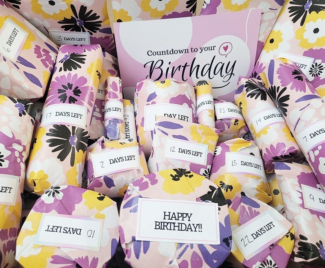 Custom Birthday Advent Box: Self Care Countdown Gift