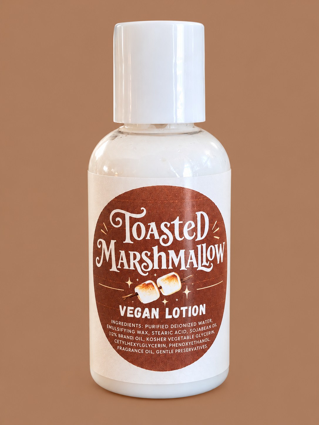 Toasted Marshmallow Vegan Lotion, Sweet Marshmallow Body Lotion, Cozy Fall Skincare Gift, Handmade Moisturizer, Self Care Gift for Her, handmade by Forevershine Gifts