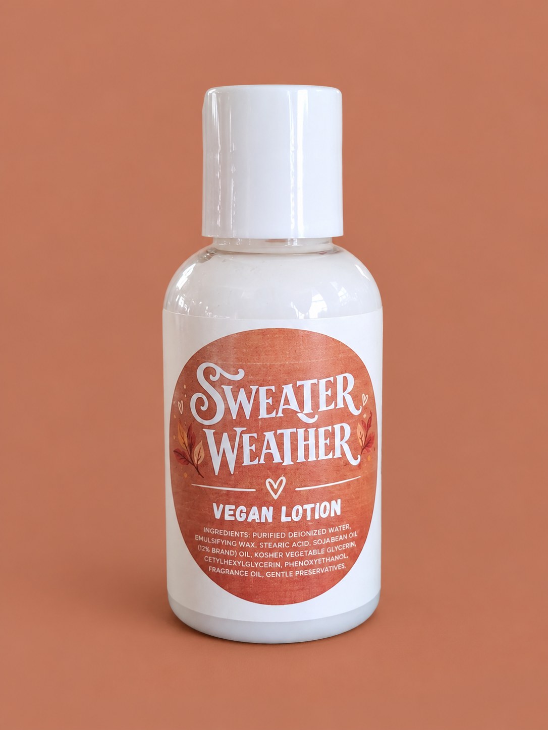 Sweater Weather Vegan Lotion, Cozy Fall Body Lotion, Autumn Skincare Gift, Warm Scented Moisturizer, Self Care Gift for Her, handmade by Forevershine Gifts