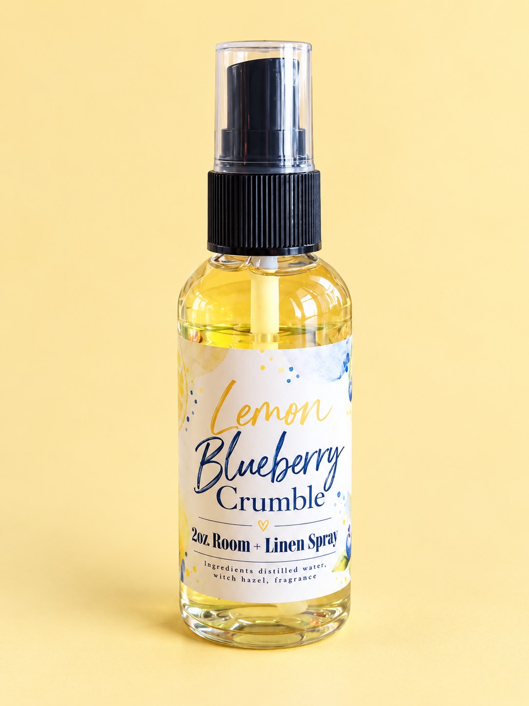 Lemon Blueberry Crumble Room Spray, 2 oz Room and Linen Spray, Sweet Bakery Scent, Fruity Home Fragrance, Fabric Refresher Gift, handmade by Forevershine Gifts